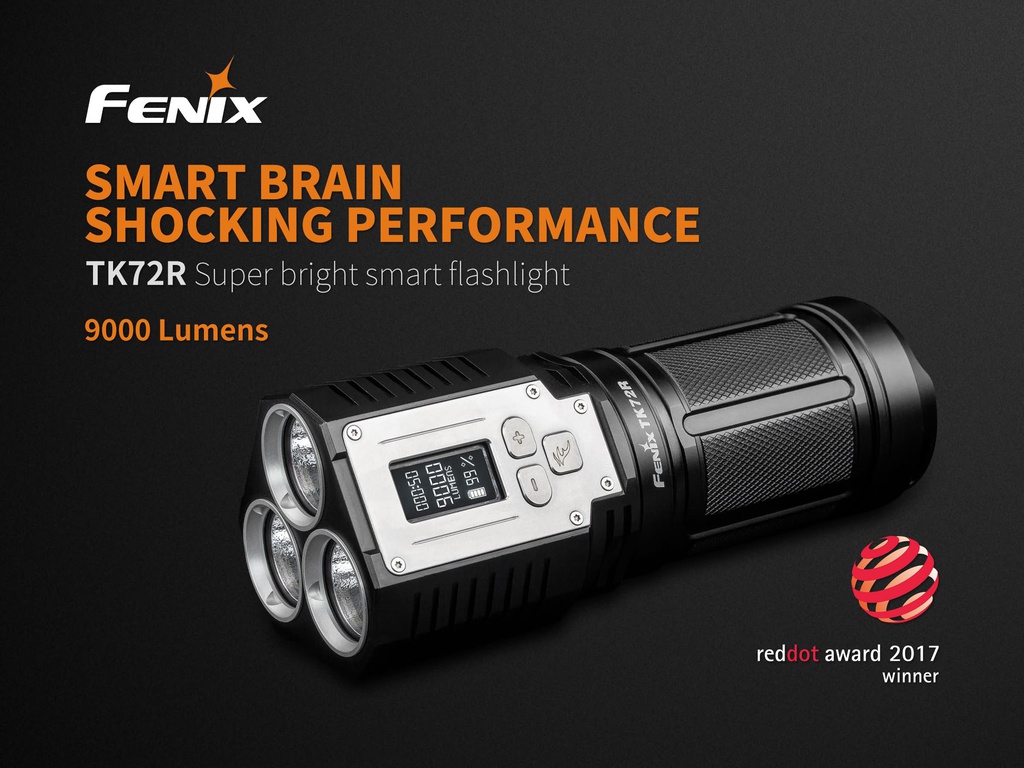 FENIX Vasaljós 9000 Lumens TK27R USB Hleðslu