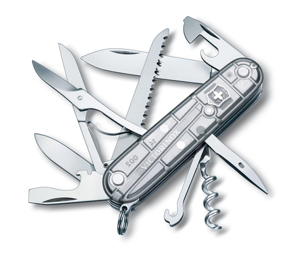 Victorinox Hnífur Sviss Army Huntsman Silfur Tech