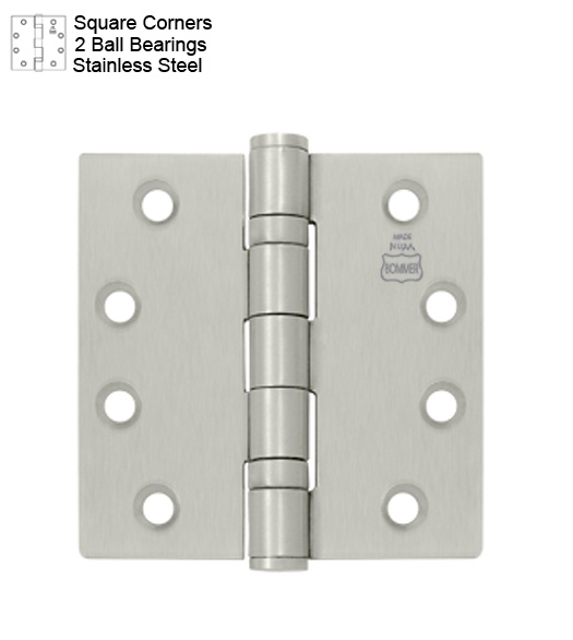 BOMMER Lamir 4,0"x4,0" B5000 Króm Köntuð PR 1 STK (Ath ekki rétt áferð á mynd)