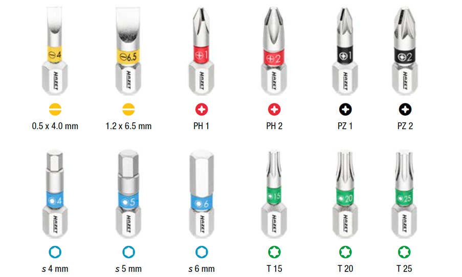 HAZET Skrúfjárn Skrall fyrir bita með 12 bitum 810 R-4 - Image 7