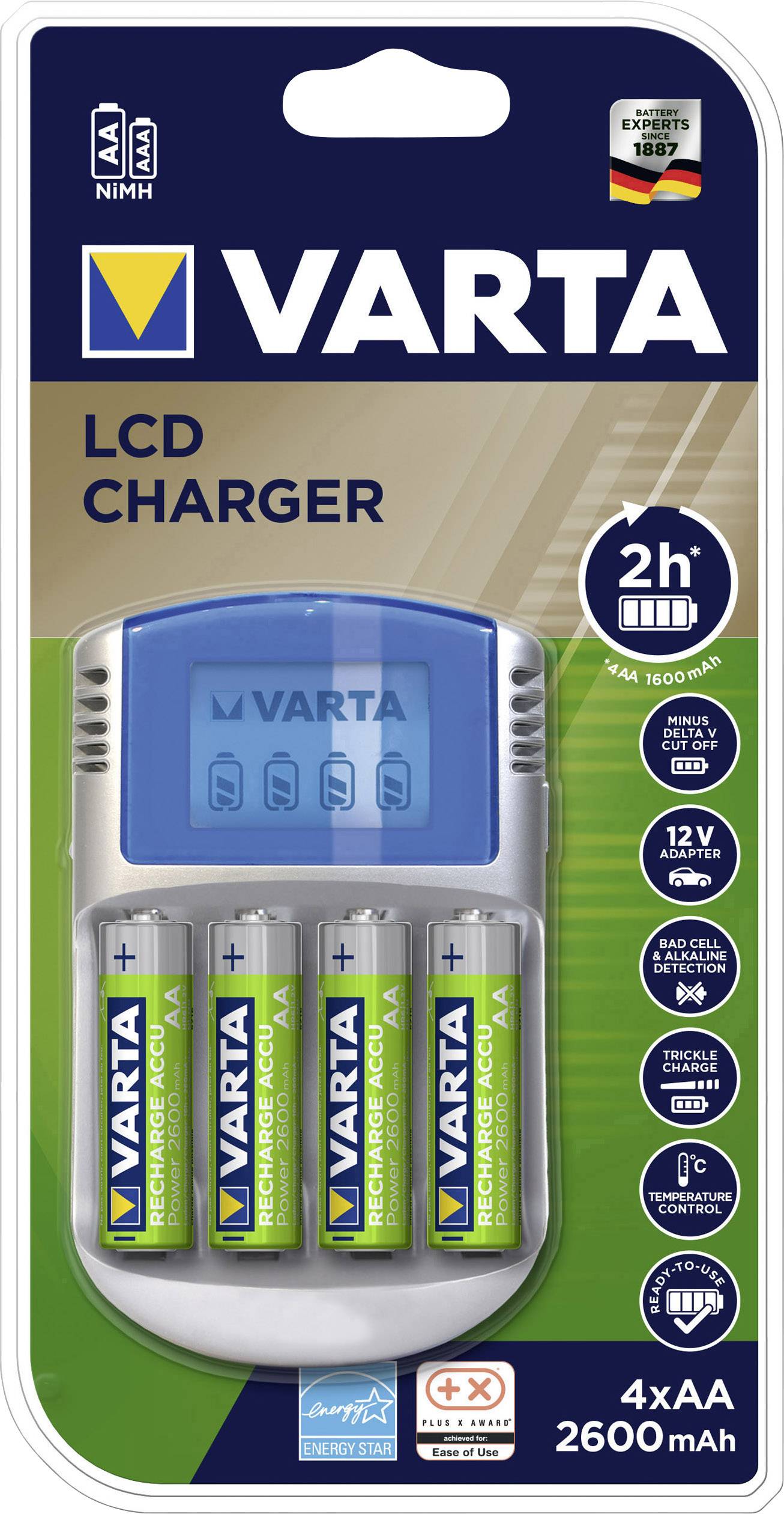 VARTA Hleðslutæki LCD 12V+USB