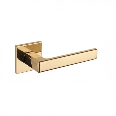 TUPAI Hurðarhandfang 3905 5SQ Kantað Glansmessing (01) fyrir Þýskar læsingar