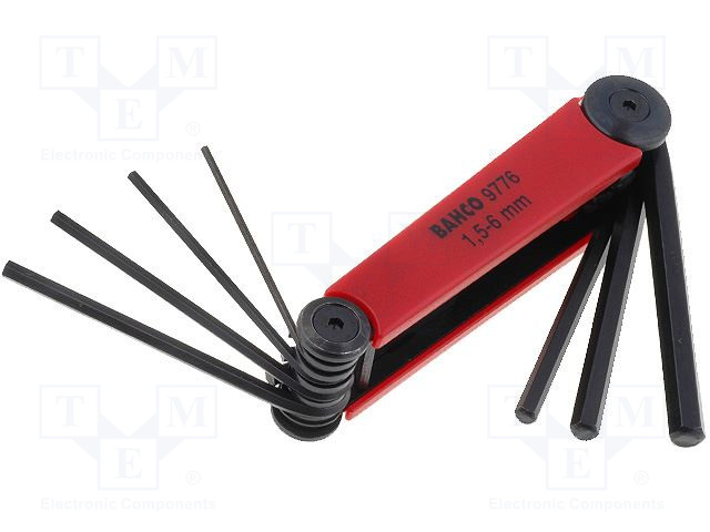 BAHCO Sexkant Lyklasett mm 1.5-6mm BE-9776