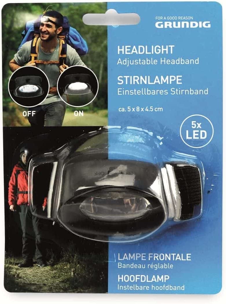 GRUNDIG Höfuðljós 5LED