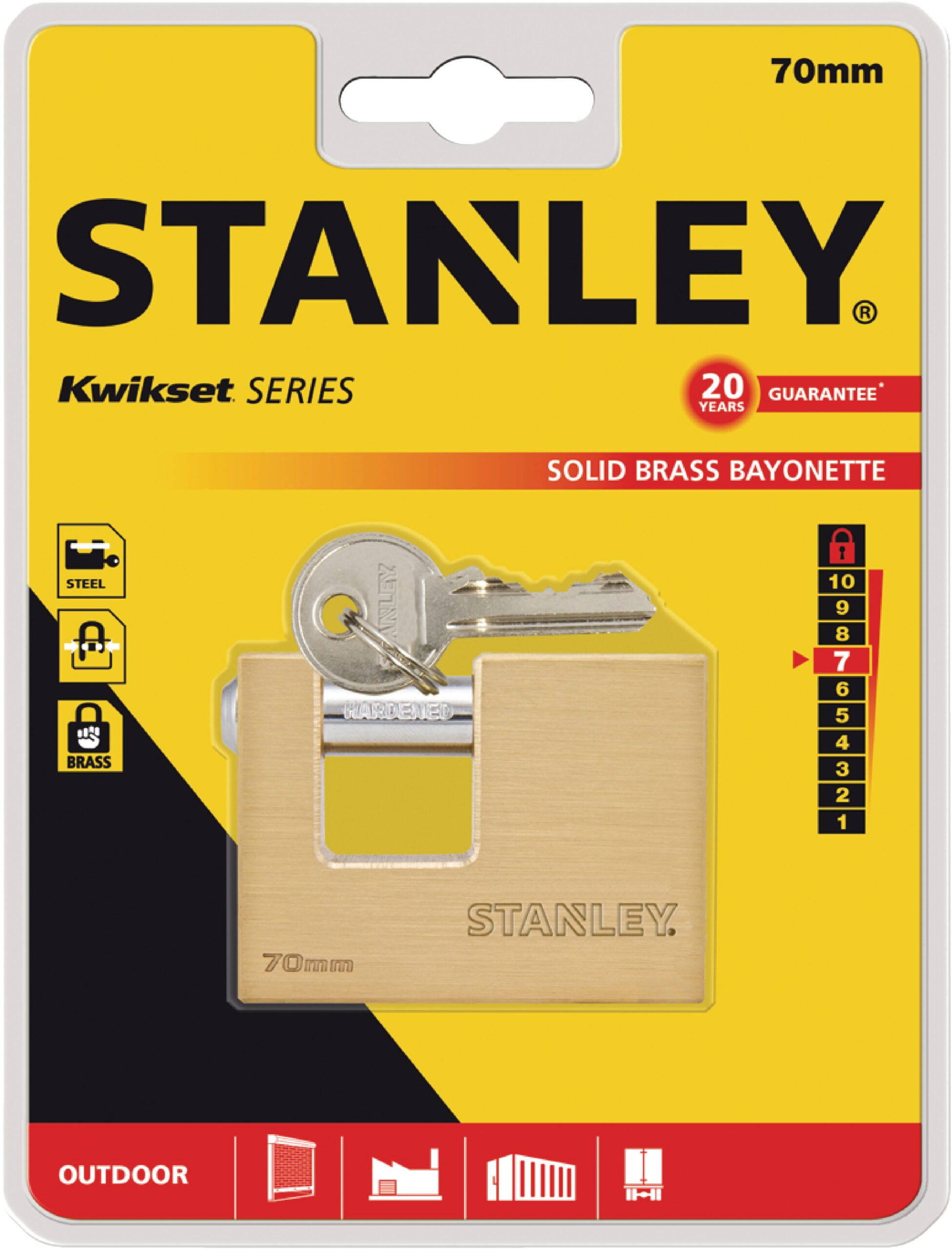 STANLEY Hengilás Öryggis 70mm