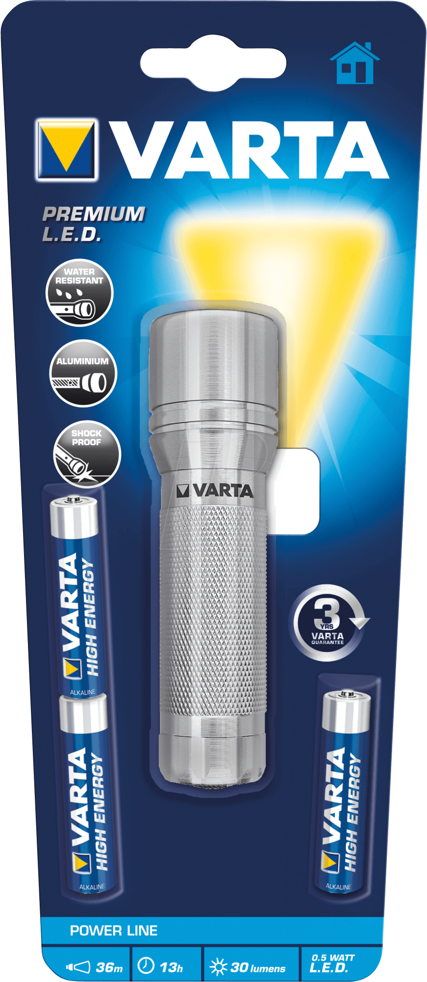 VARTA Vasaljós LED Premium 3xAAA