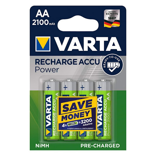 VARTA Hleðslurafhlöður AA 2100mAh 4 stk í pakka