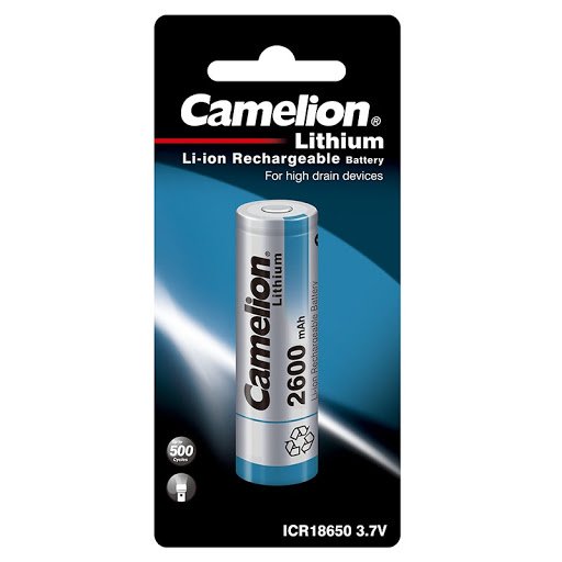 CAMELION Rafhlaða Hleðslu 18650 2600mAh 3,7V