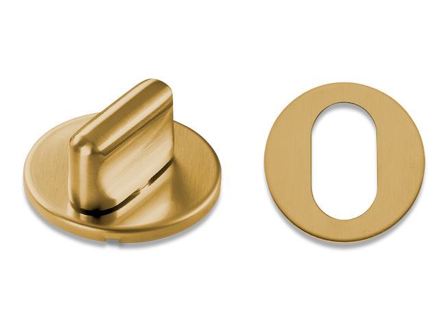 RANDI Sylinderskiltasett Kome Messing fyrir Assa læsingar