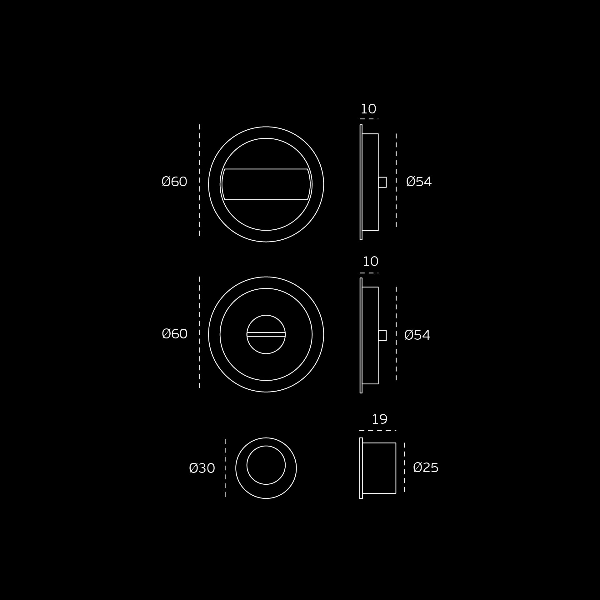 JNF Láshús + halda fyrir rennihurð 20.937.NS Mattkróm - Image 3