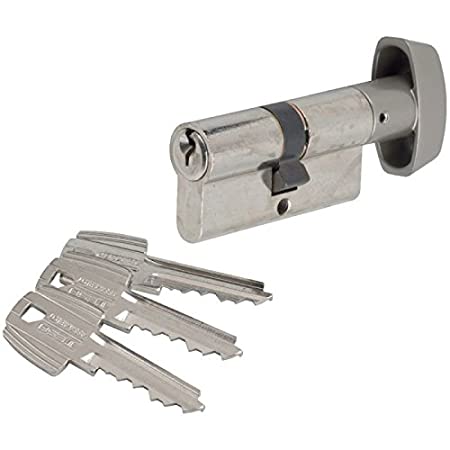 TESA Syl/Sn EP 35/35 Nikkel Euro Profile Sylinder með snerli