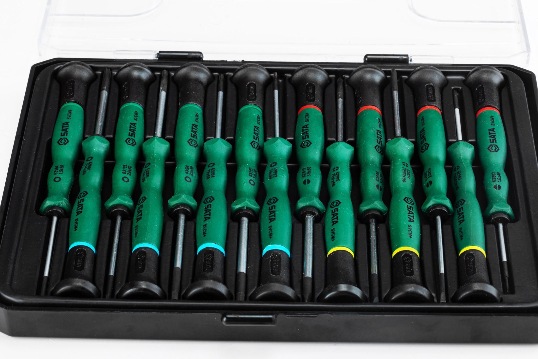 SATA Skrúfjárn sett mini 15 stk ST09317SJ - Image 4