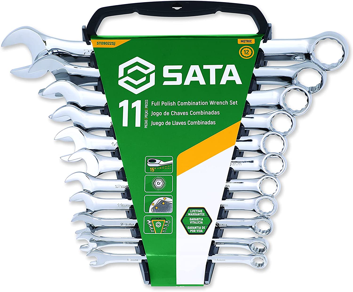 SATA Fastir Lyklar Sett 11 stk 8-22mm ST09022SJ Professional