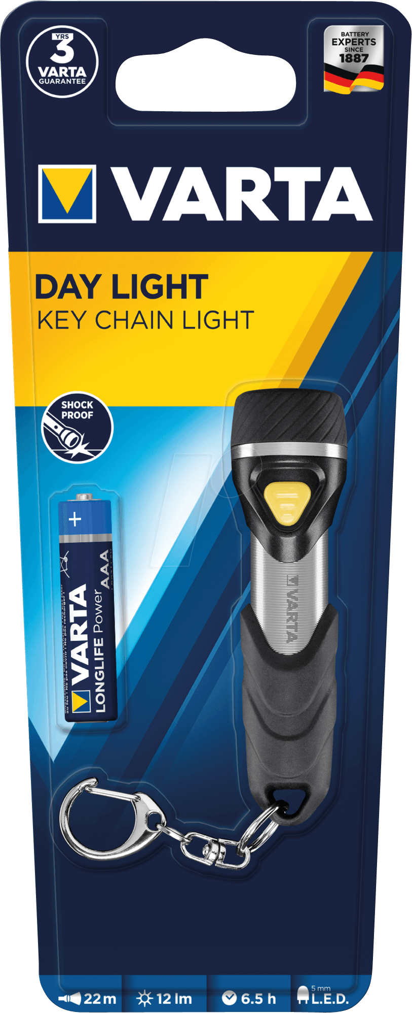 VARTA Vasaljós með lyklahring 1XAAA - Image 2