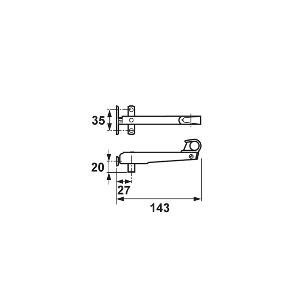 AXA Flex Stormjárn 143mm Gamaldags - Image 4