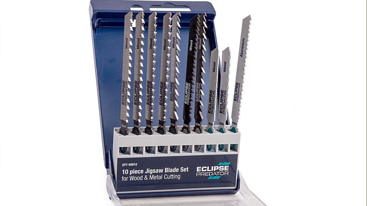 ECLIPSE Stingsagarblöð Sett Tré+Málm 10 stk EPT-WM10