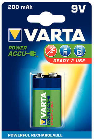 9V VARTA Hleðslurafhlaða 200mAh 1 stk
