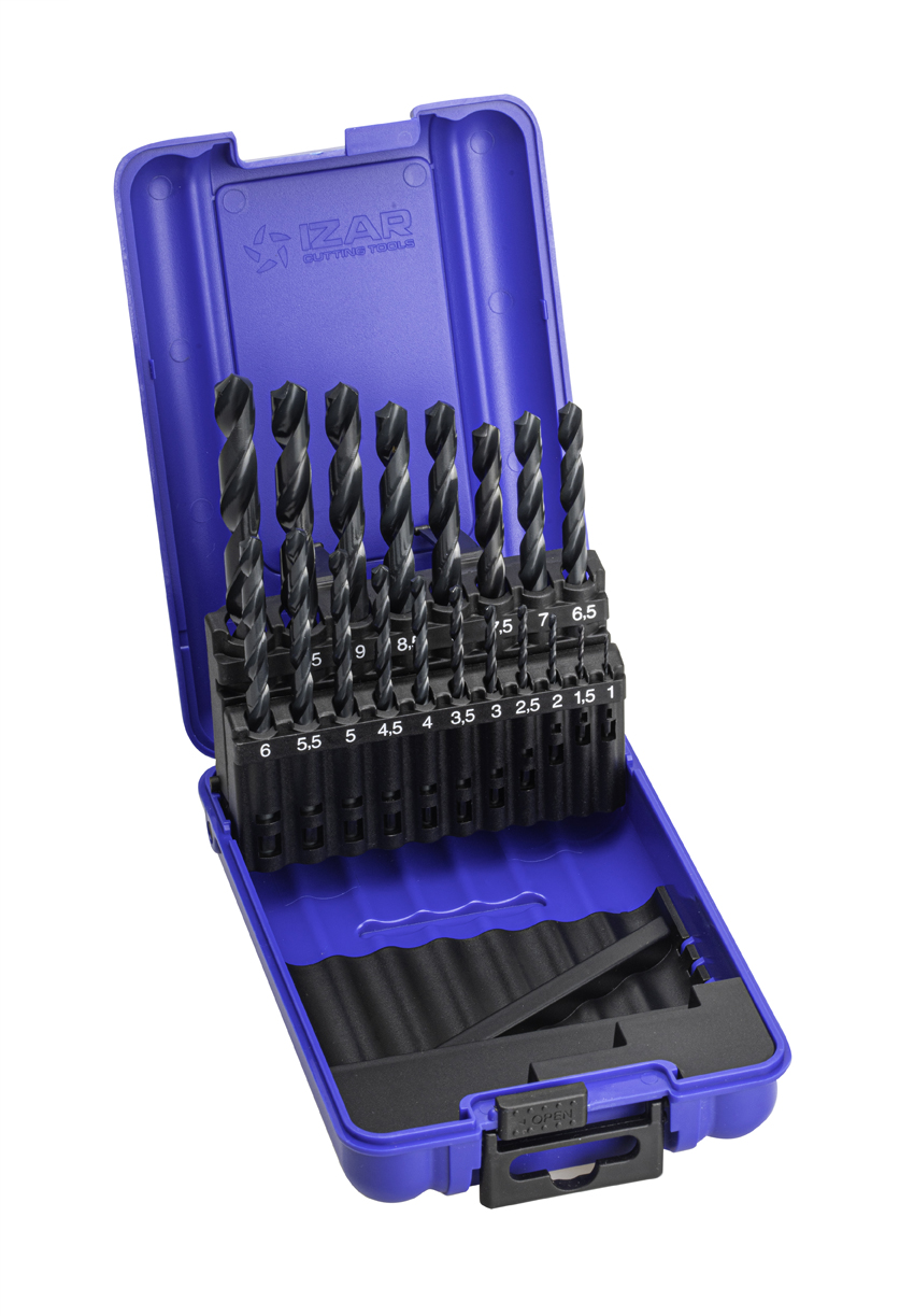 IZAR Stálbor Sett 19 stk 1-10mm (1010) DIN338