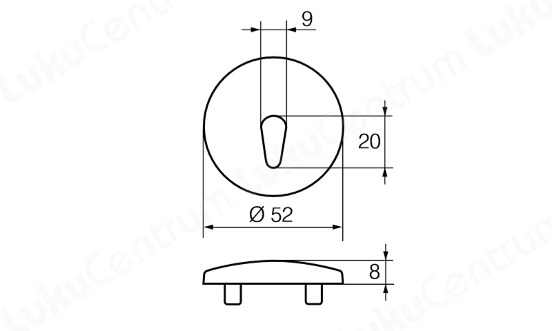 ABLOY Lykillauf LH002 Ryðfrítt stál Universal