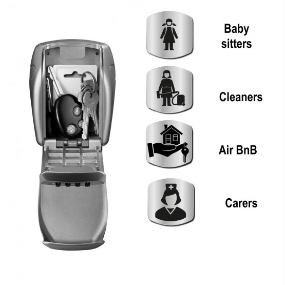 MASTER LOCK Lyklabox Öryggis Security 13,2x10,5x4,3cm 5412EURD - Image 3