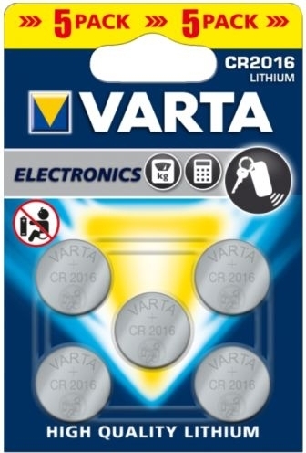 VARTA Rafhlöður CR2016 Lithium 5 stk