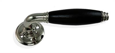 SIBES Hurðarhandf Nikkel/Tré Svart ASSA+Boda