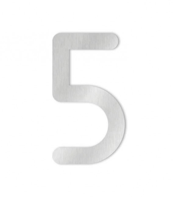HEIBI Metall Húsnúmer nr 5 MAX 16cm Ryðfr