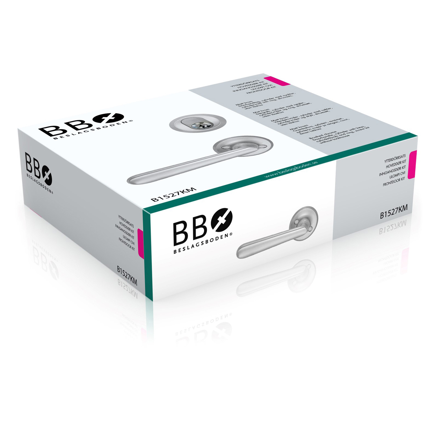 BESLAGSBODEN Skráarsett Króm fyrir ASSA Læsingar (allt nema láshús) B1527KM