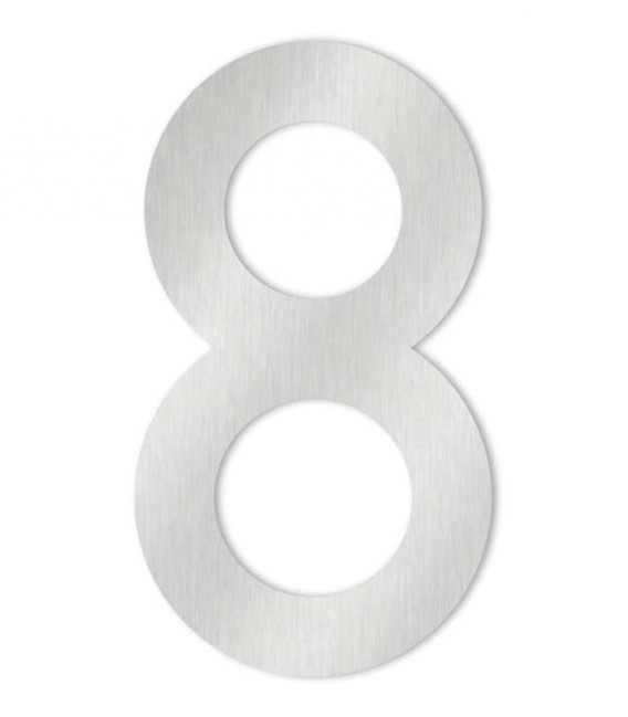 HEIBI Metall Húsnúmer nr 8 MAX XXL 30cm Ryðfr