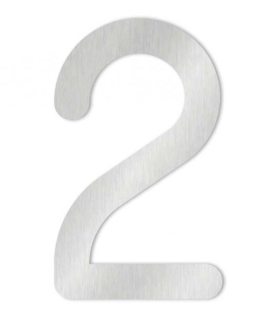 HEIBI Metall Húsnúmer nr 2 MAX XXL 30cm Ryðfr