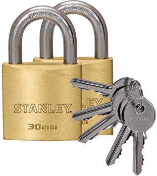 STANLEY Hengilás Brass 2 stk eins 30mm
