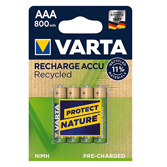 VARTA Rafhlöður Hleðslu Eco AAA 4 stk í pakka