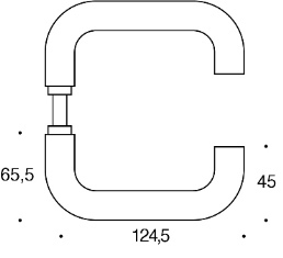 RANDI Hurðarhandfang 1020 U19 Svartur PVD Cover fyrir Þýskar læsingar (Ekki réttur litur á mynd) - Image 2