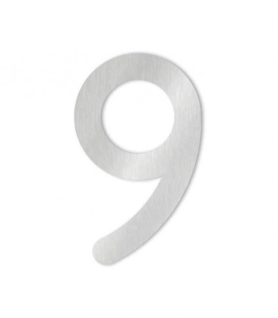 HEIBI Metall Húsnúmer nr 9 MAX 16cm Ryðfr
