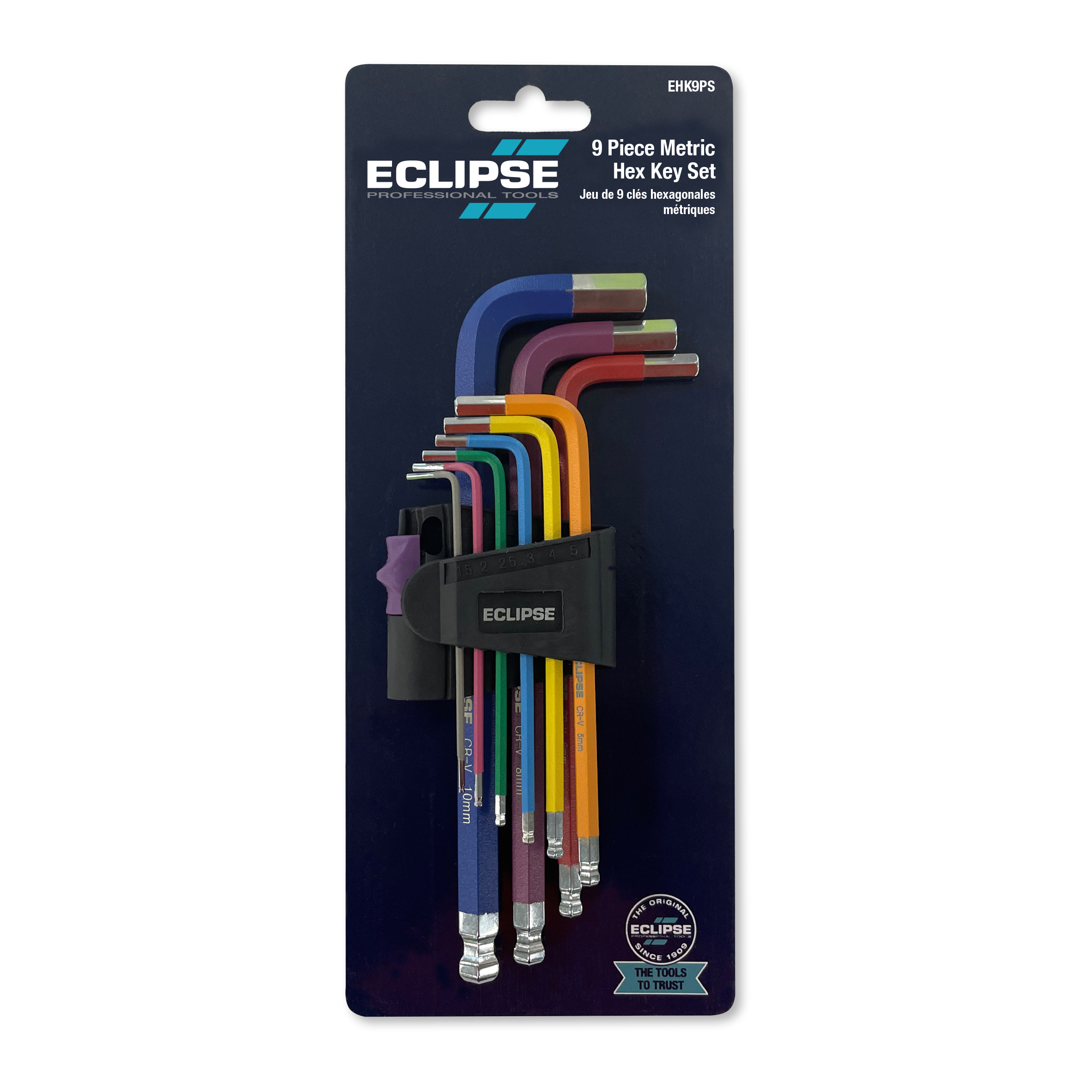 ECLIPSE Sexkant Lyklasett 9stk MM EHK9PS