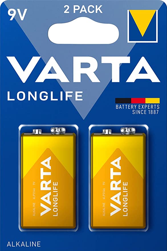 VARTA Rafhlaða LONGLIFE Alkaline 9V 2x