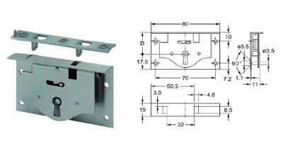 JUNIE Húsgagnalæsing Kistulás 1683 25mm