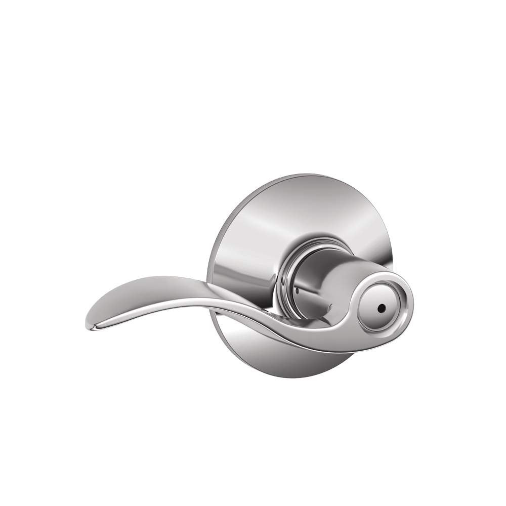 SCHLAGE Hurðarhandf Accent Króm Lykillæst ANSI Kúluhúnaúrtak