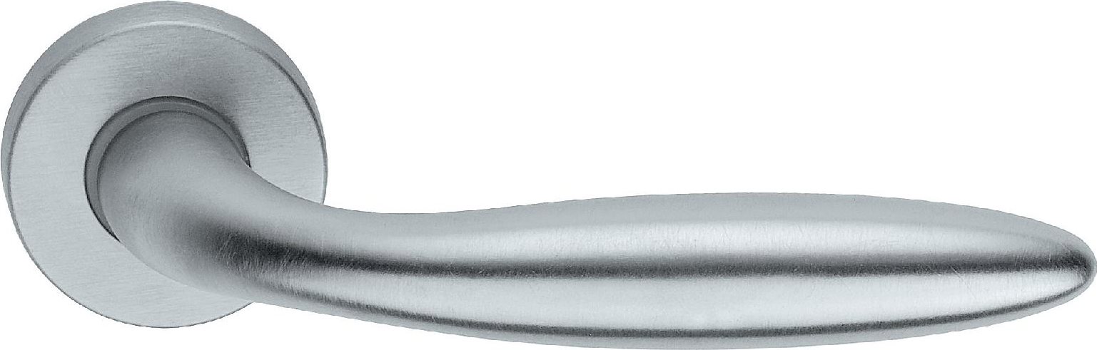 Frascio Hurðarhandfang 400/45 Soft Mattkróm DIN með lykillaufum Fyrir Þýskar læsingar