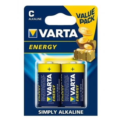 VARTA Rafhlöður C Alkaline ENERGY 2 stk í pakka