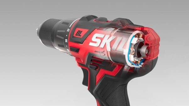 SKIL Höggborvél Hleðslu Kolalaus mótor 12V PWRCORE 2x2.0Ah rafhlöður + hleðslutæki 2070CA 55Nm - Image 3