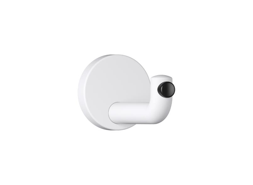 HEWI Snagi m.gúmmí hurðarstoppara Polymid Hvítur Matt 477.90B035