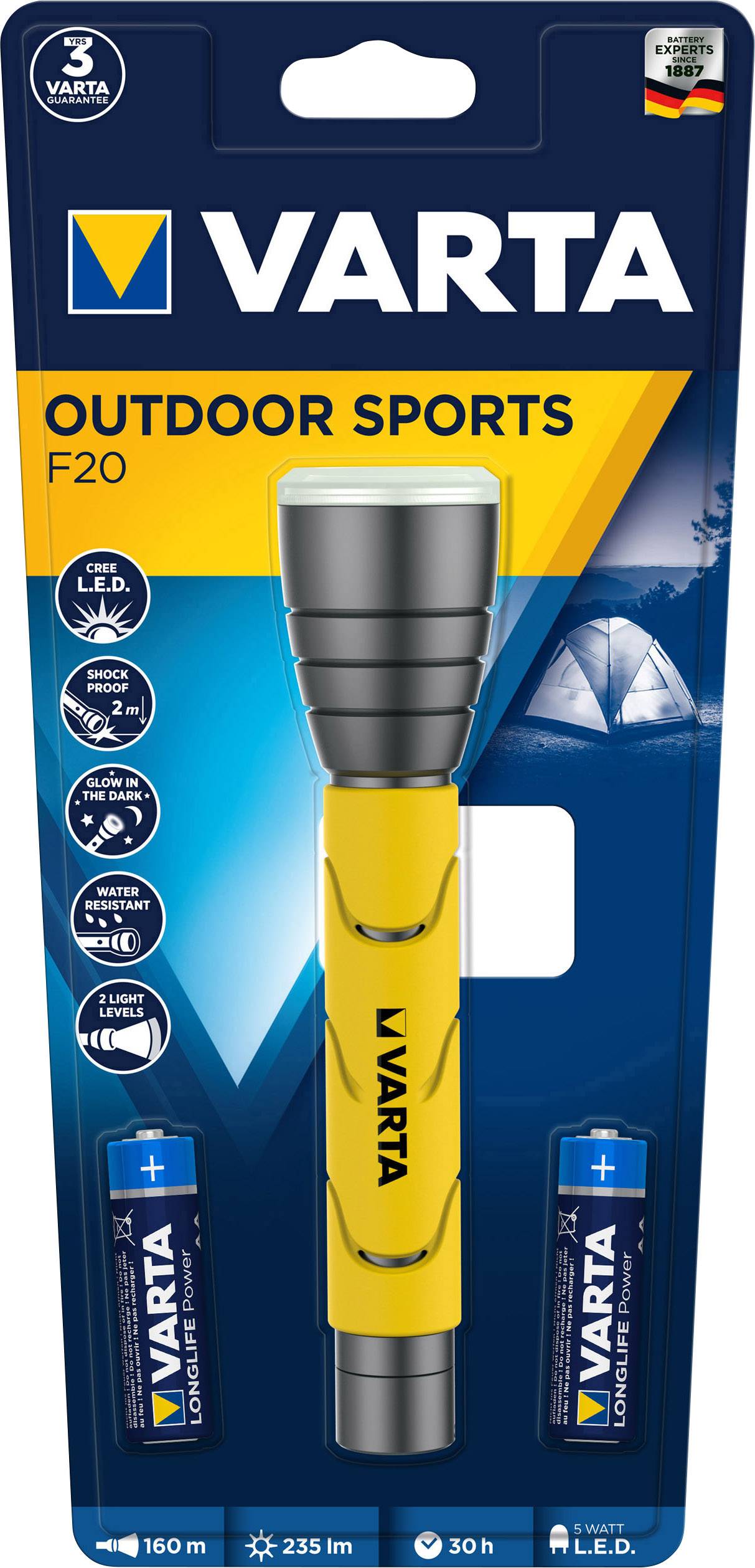 VARTA Vasaljós Outdoor Sports 235 Lumens F20 - Image 2