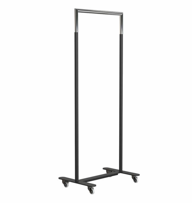 FROST Fataslá BUKTO 600mm Svört/Króm á hjólum