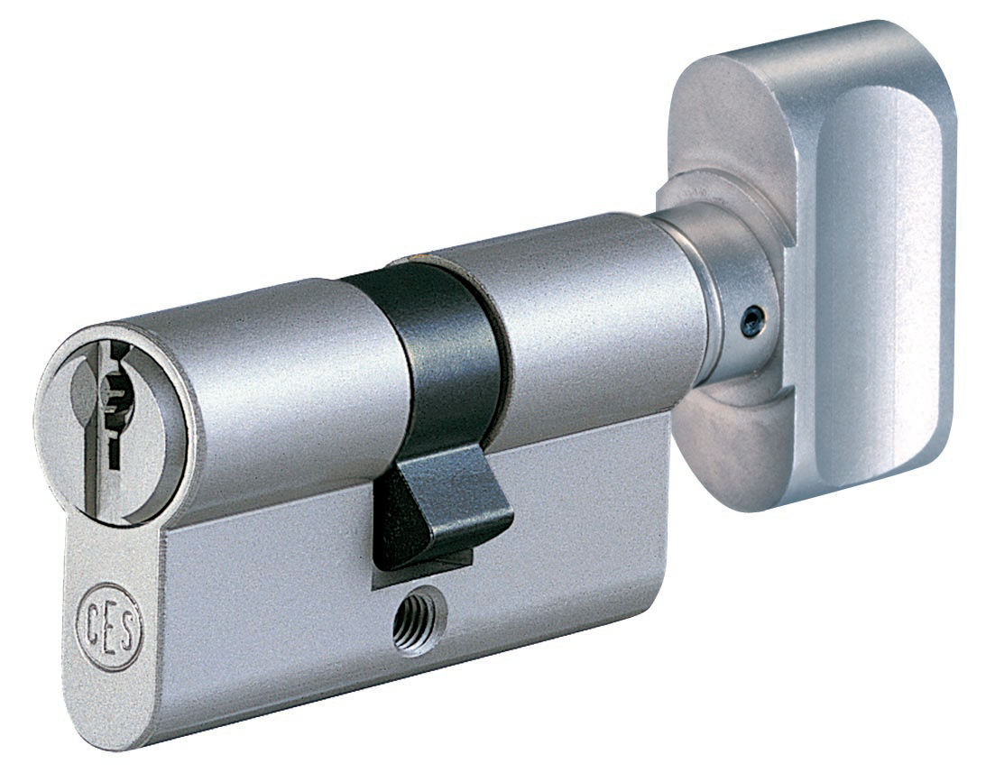 CES Syl/Sn EP C670 35x35mm SILFUR PSM Lokaður Prófíll Euro Profile Sylinder