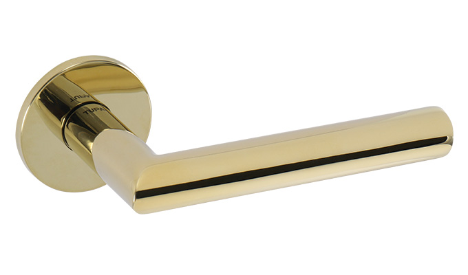 TUPAI Hurðarhandfang 4002 5S Glans Messing DIN án aukahluta Fyrir Þýskar læsingar