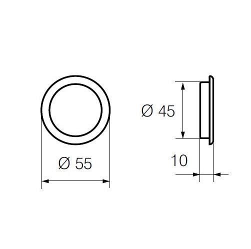 ABLOY Halda Rennihurða 401 Messing Innfelld - Image 2