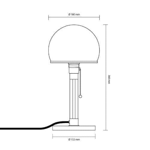 TECNOLUMEN Bauhaus Borðlampi - Image 5