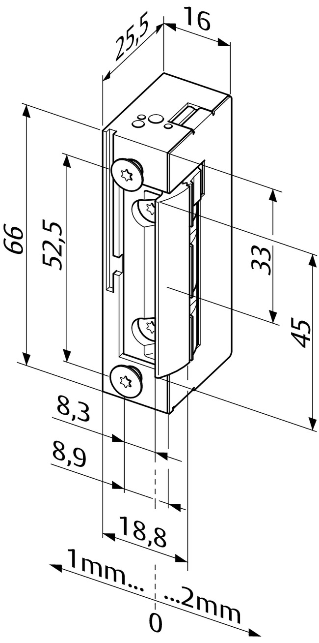 eff eff Segull 22-42V 118 F fyrir Eldvarnarhurðir (vottaður) - Image 2