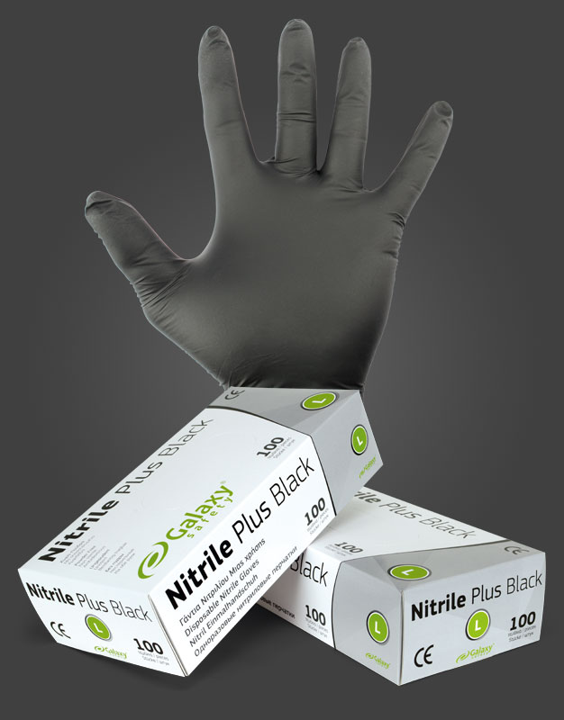 AVEDO Hanskar 237 Galaxy Nitrile Plus Black 100 stk XL